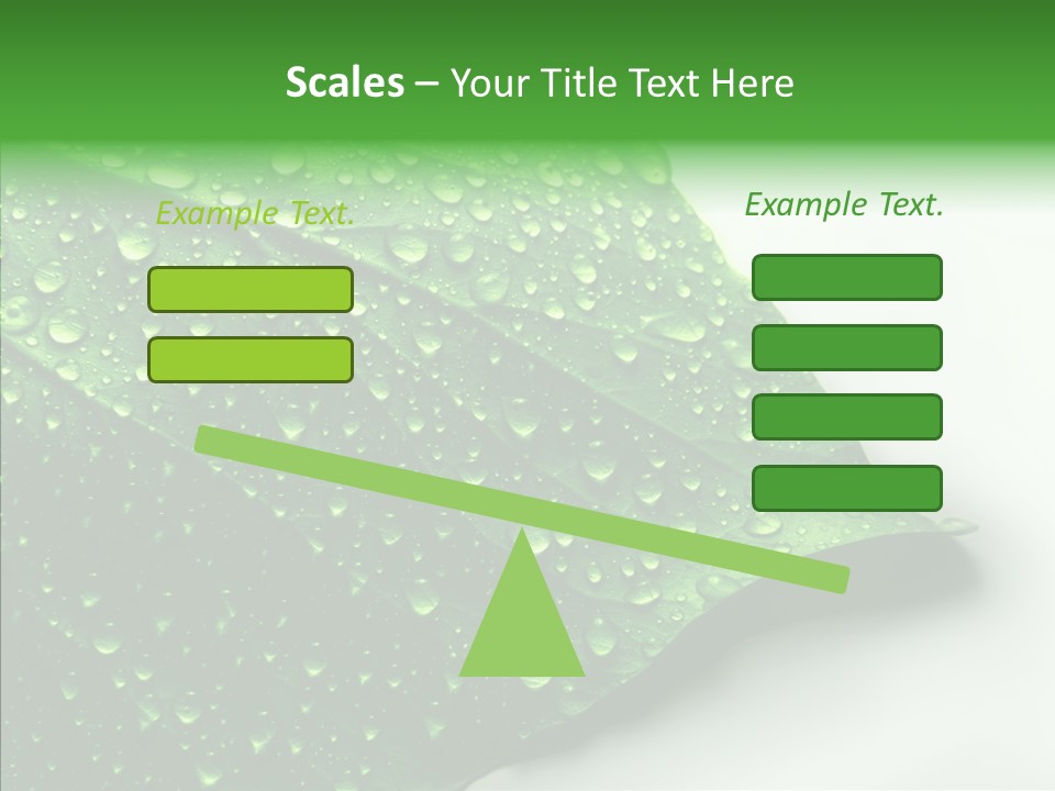Raindrop Nature Weather PowerPoint Template