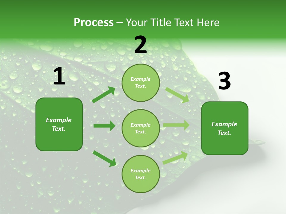 Raindrop Nature Weather PowerPoint Template