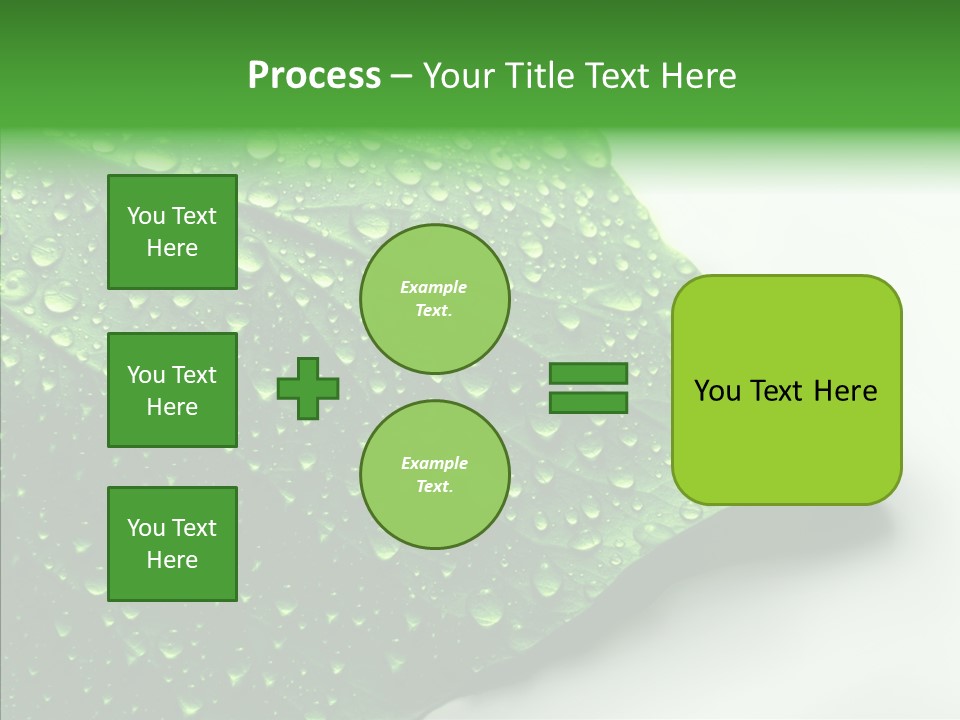 Raindrop Nature Weather PowerPoint Template