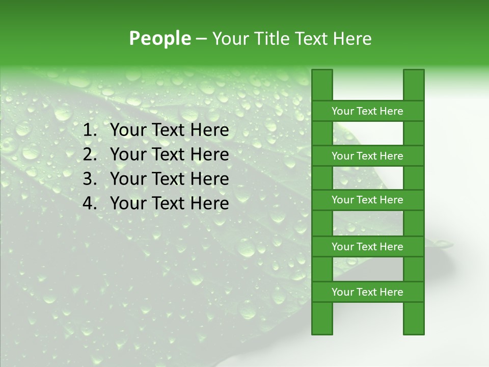 Raindrop Nature Weather PowerPoint Template