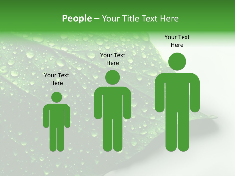 Raindrop Nature Weather PowerPoint Template