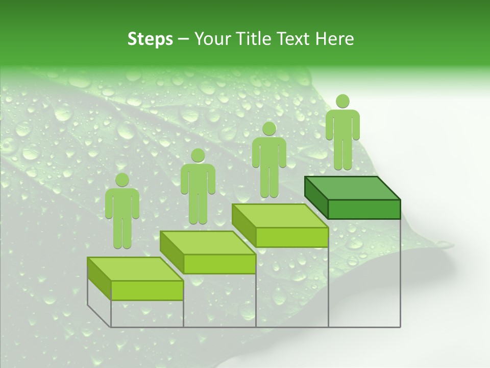 Raindrop Nature Weather PowerPoint Template