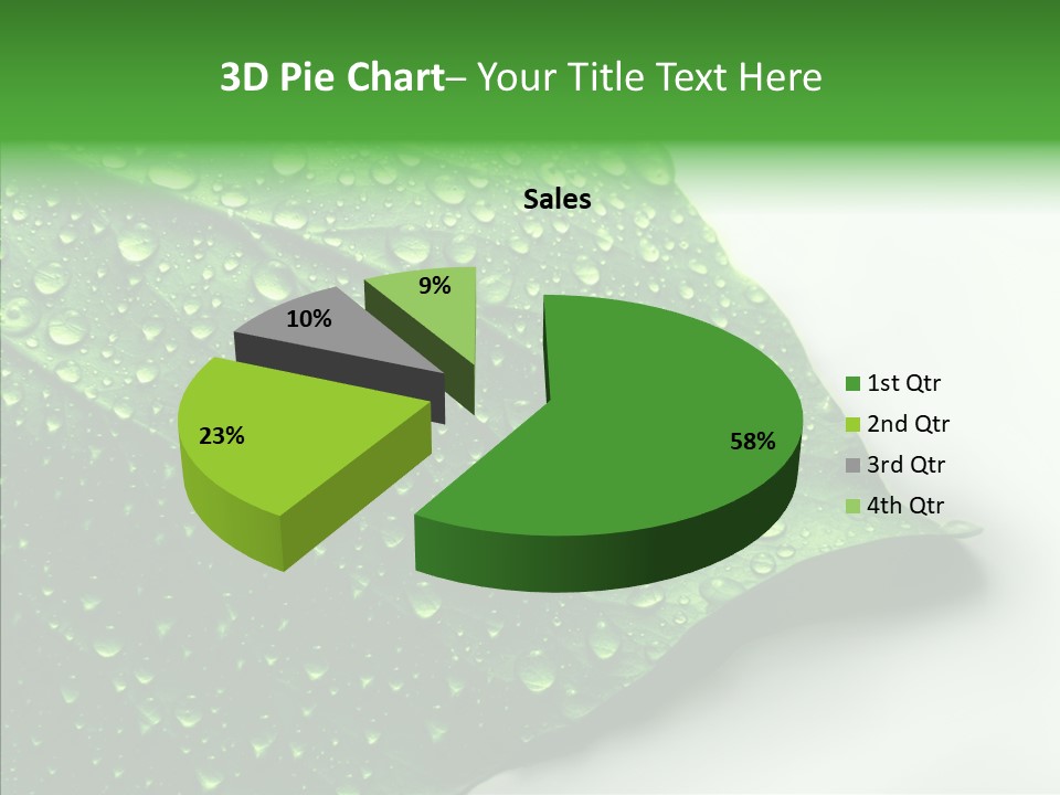 Raindrop Nature Weather PowerPoint Template
