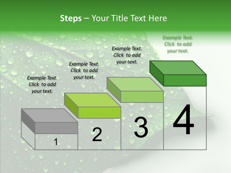 Raindrop Nature Weather PowerPoint Template