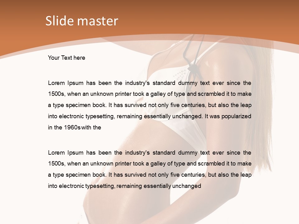 Belly Girl Hot PowerPoint Template