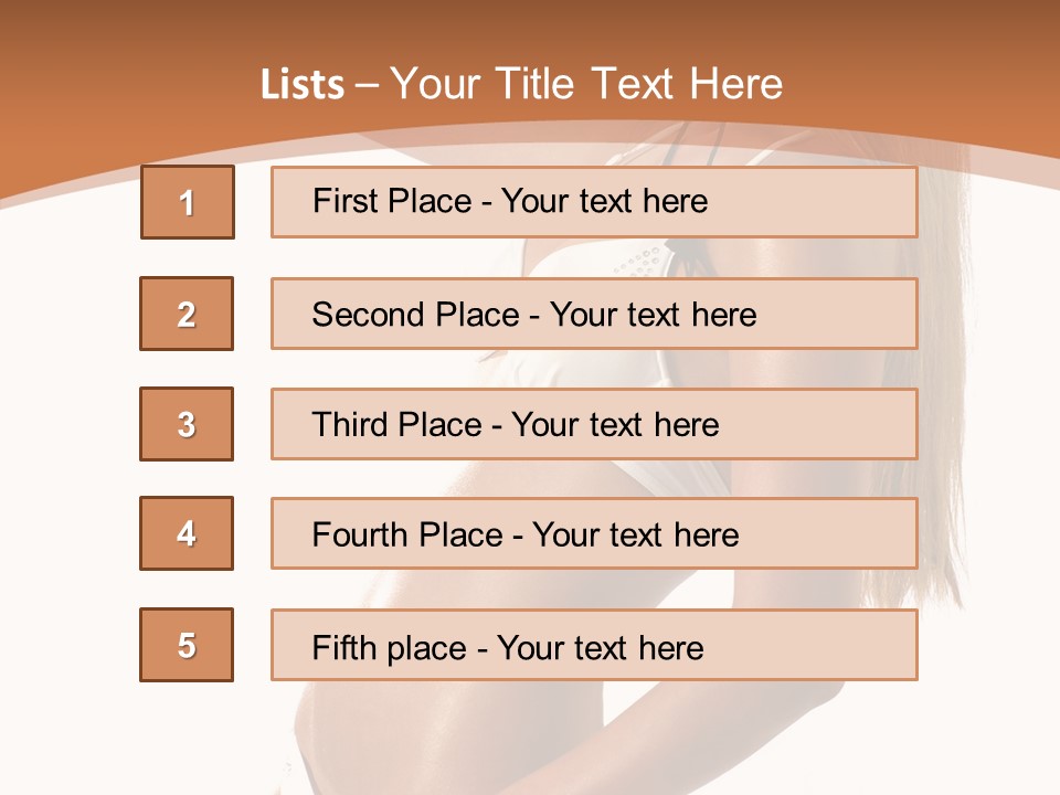 Belly Girl Hot PowerPoint Template