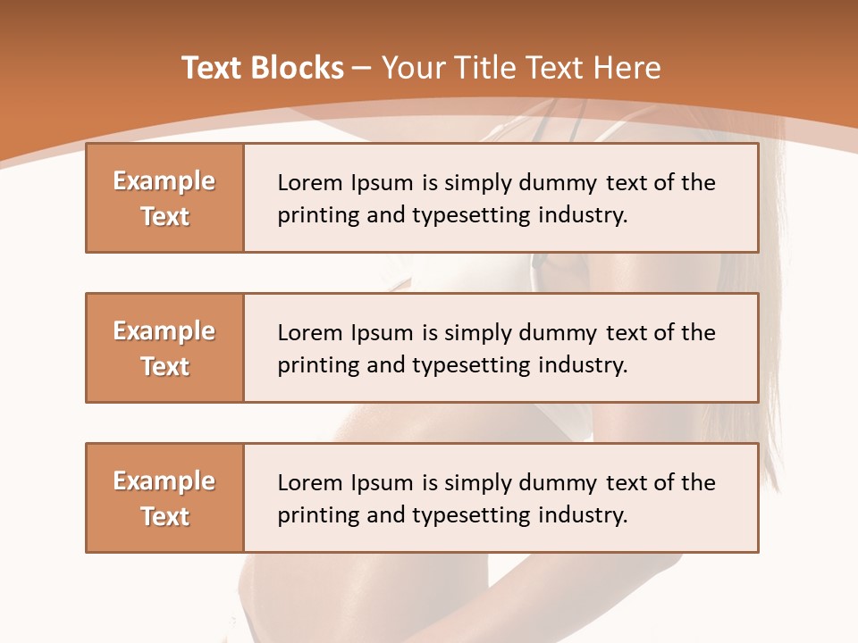 Belly Girl Hot PowerPoint Template