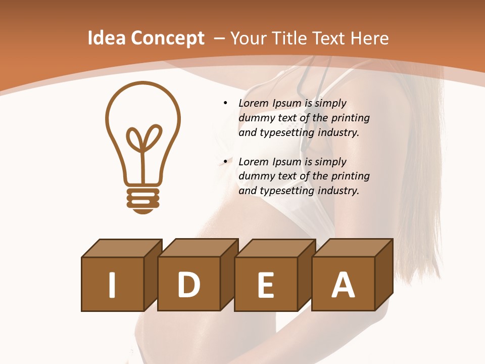 Belly Girl Hot PowerPoint Template