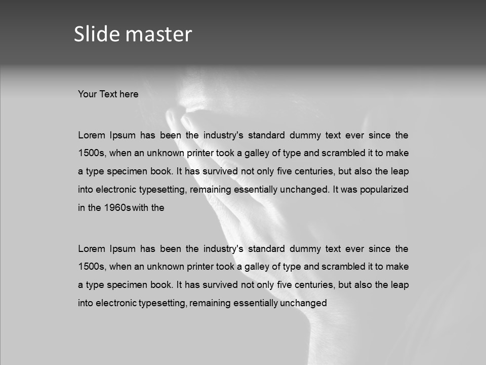 Depression Man Upset PowerPoint Template