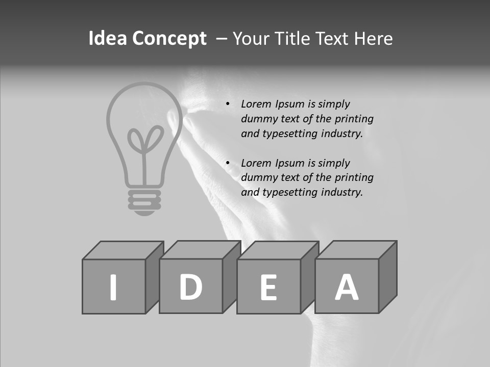 Depression Man Upset PowerPoint Template