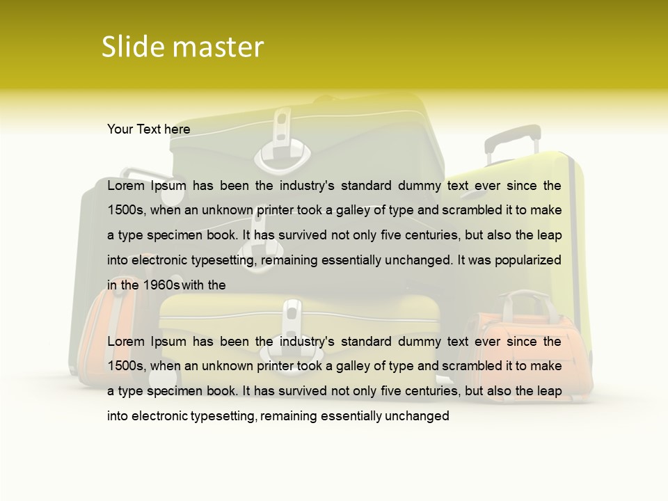 Pile Journey Packing PowerPoint Template