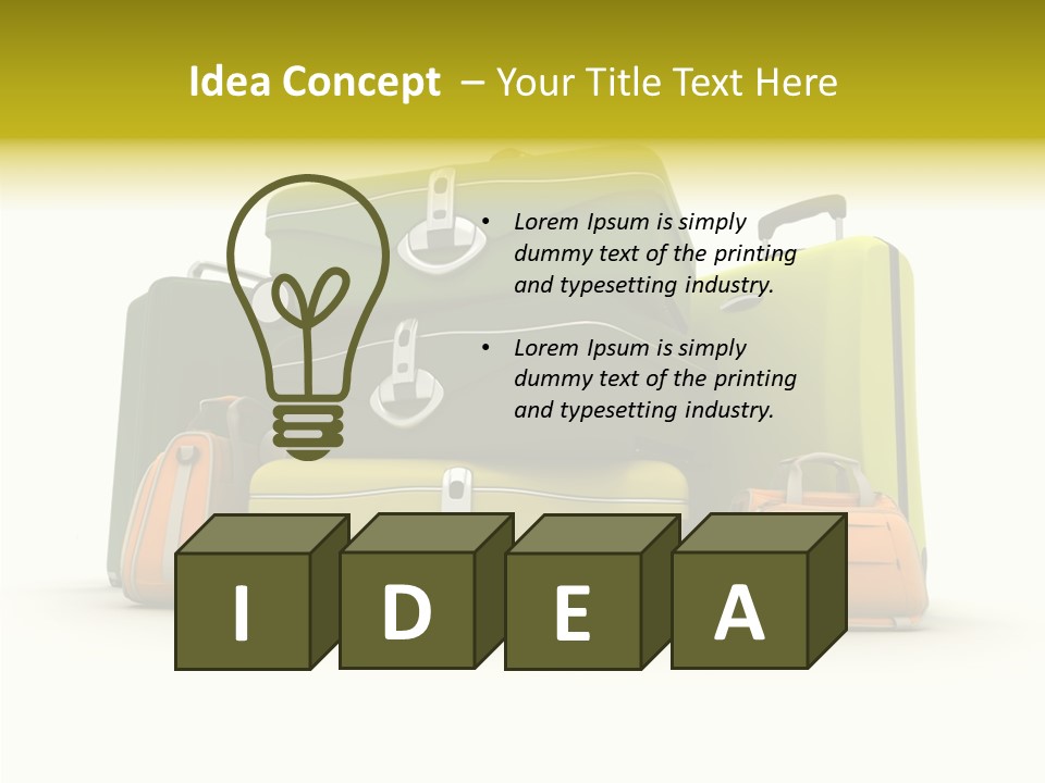 Pile Journey Packing PowerPoint Template