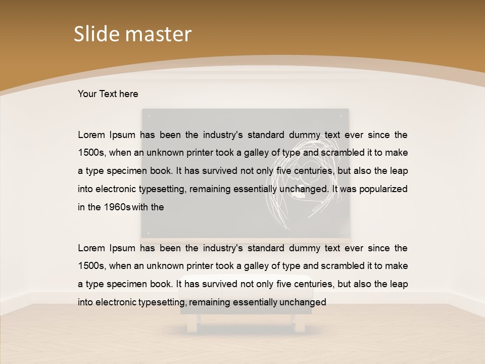 Shrink Room Blackboard PowerPoint Template