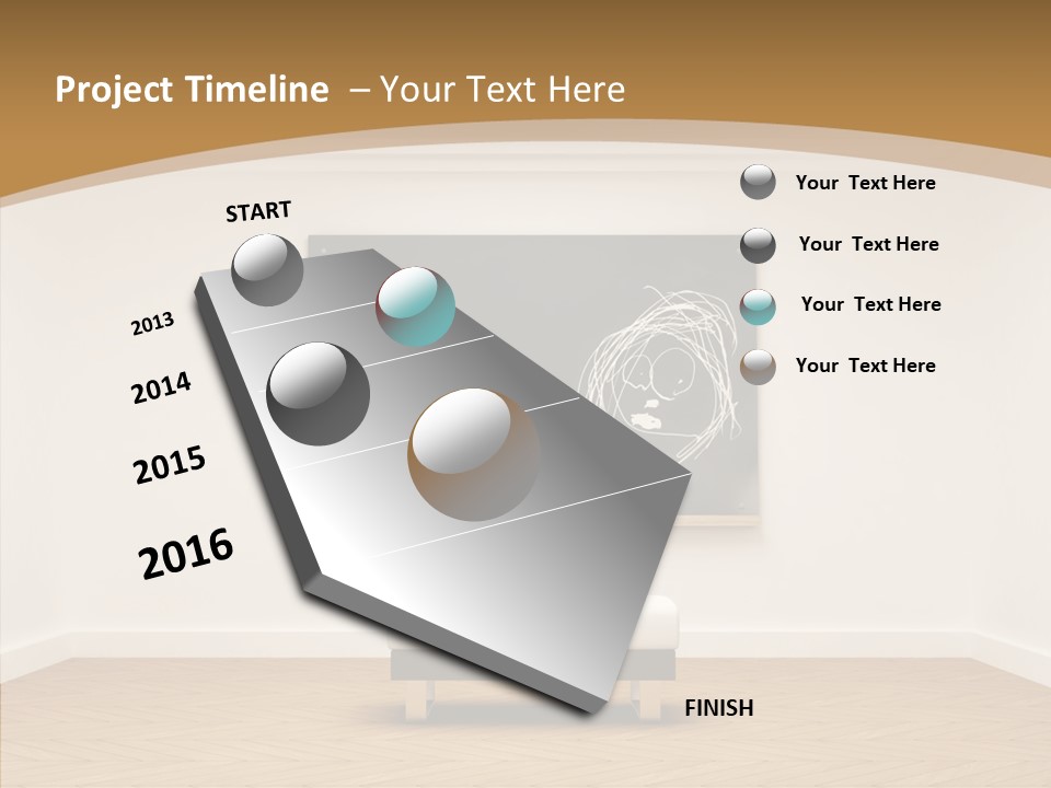 Shrink Room Blackboard PowerPoint Template