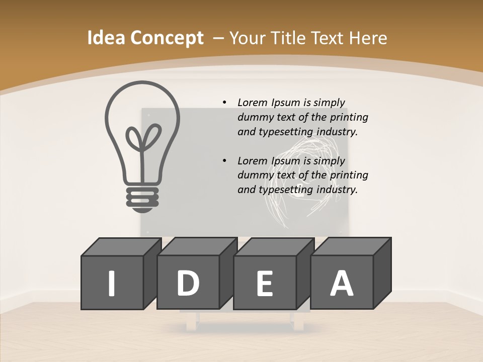 Shrink Room Blackboard PowerPoint Template