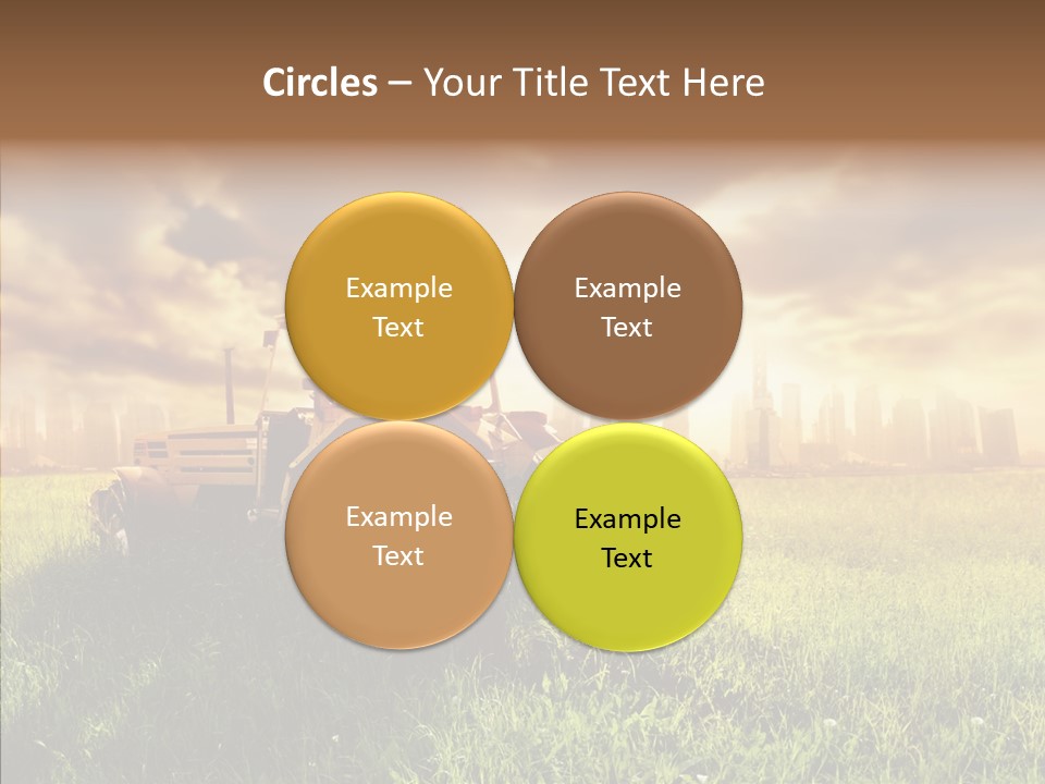 Field Sun Sky PowerPoint Template