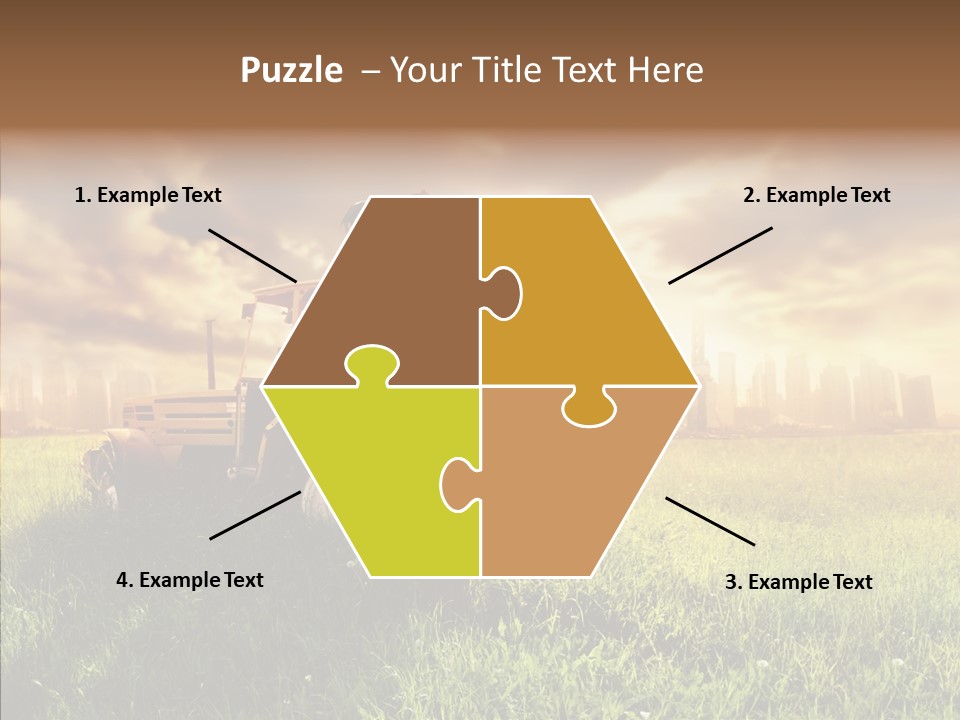 Field Sun Sky PowerPoint Template