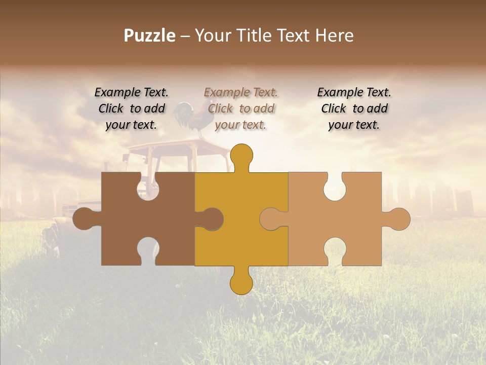 Field Sun Sky PowerPoint Template