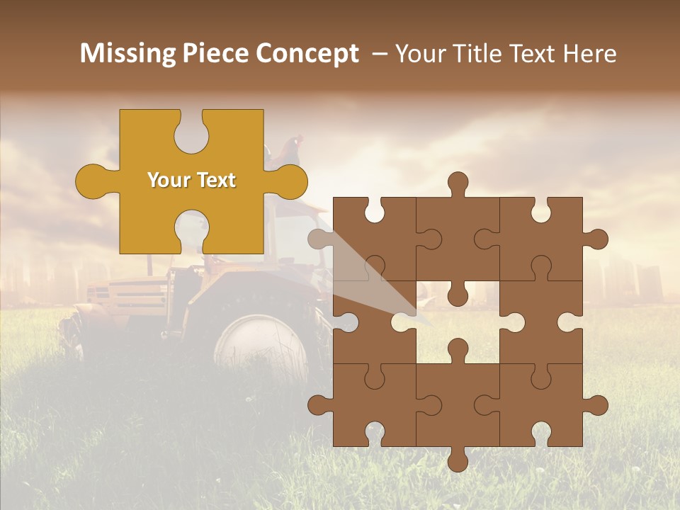 Field Sun Sky PowerPoint Template