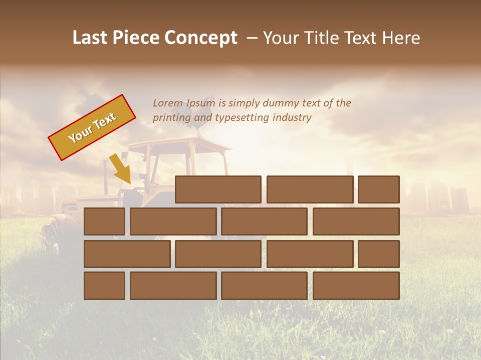 Field Sun Sky PowerPoint Template