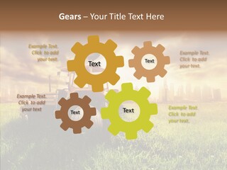 Field Sun Sky PowerPoint Template