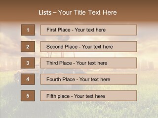 Field Sun Sky PowerPoint Template