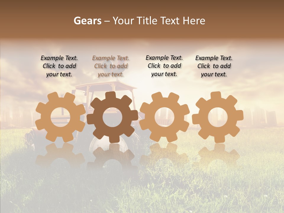 Field Sun Sky PowerPoint Template