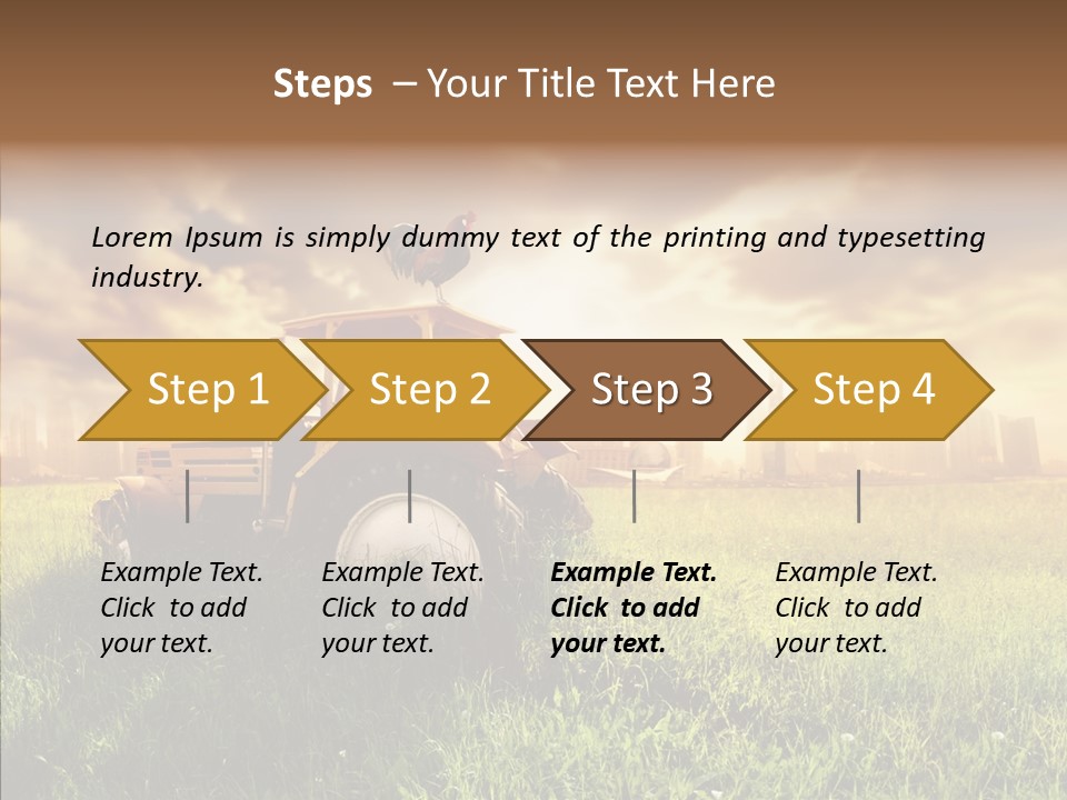 Field Sun Sky PowerPoint Template
