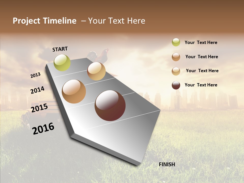 Field Sun Sky PowerPoint Template