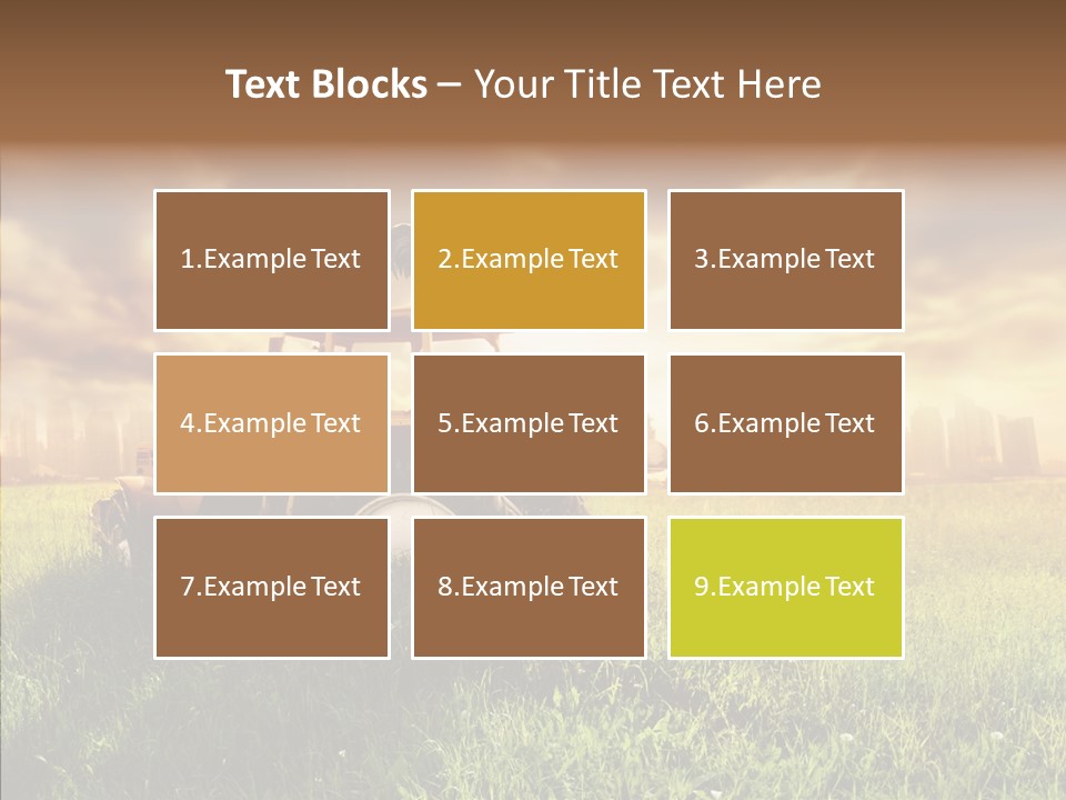 Field Sun Sky PowerPoint Template
