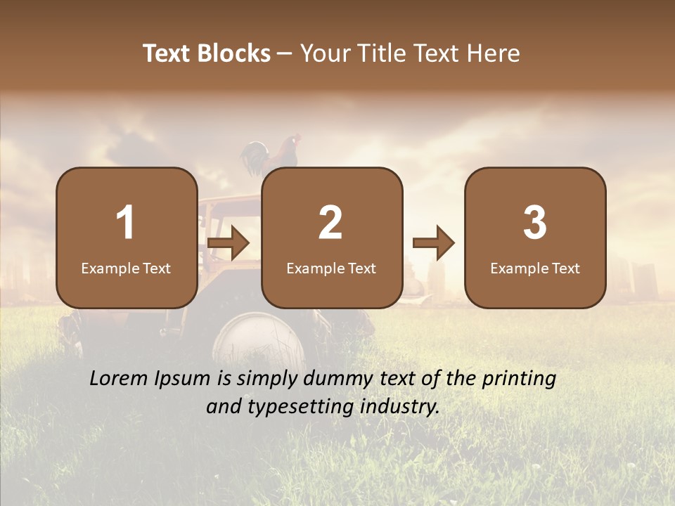 Field Sun Sky PowerPoint Template