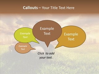 Field Sun Sky PowerPoint Template