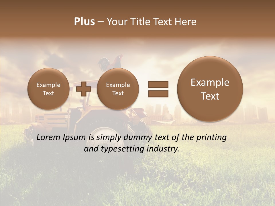 Field Sun Sky PowerPoint Template