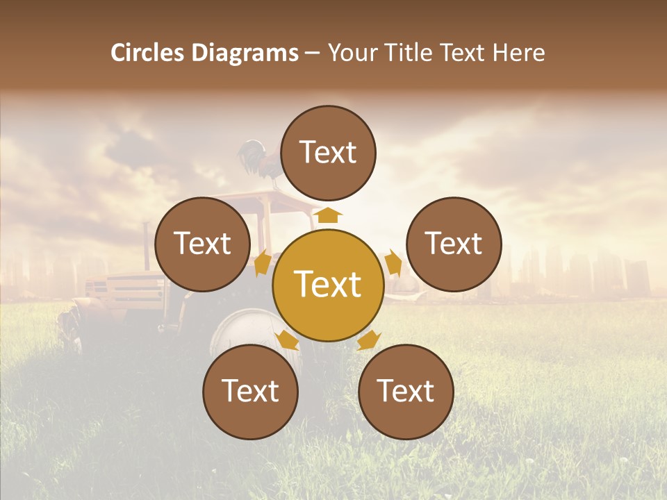 Field Sun Sky PowerPoint Template