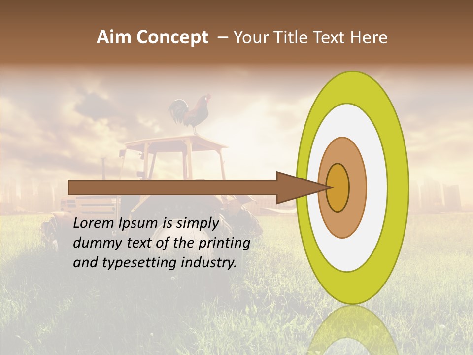 Field Sun Sky PowerPoint Template