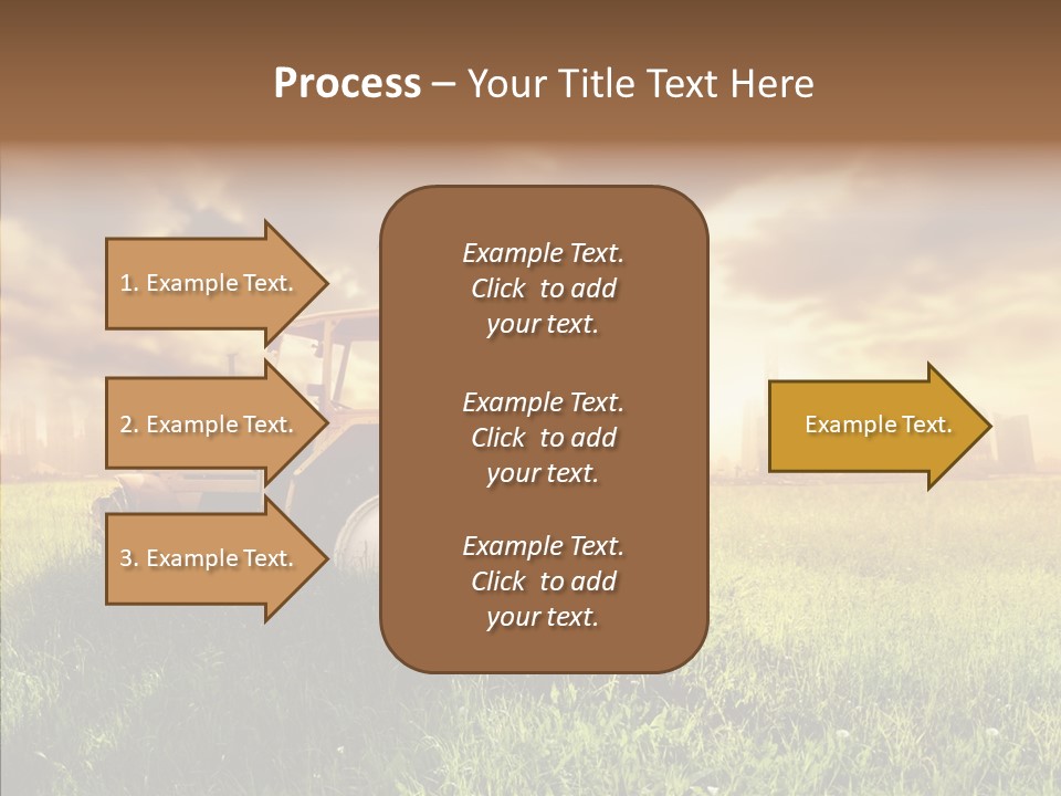 Field Sun Sky PowerPoint Template