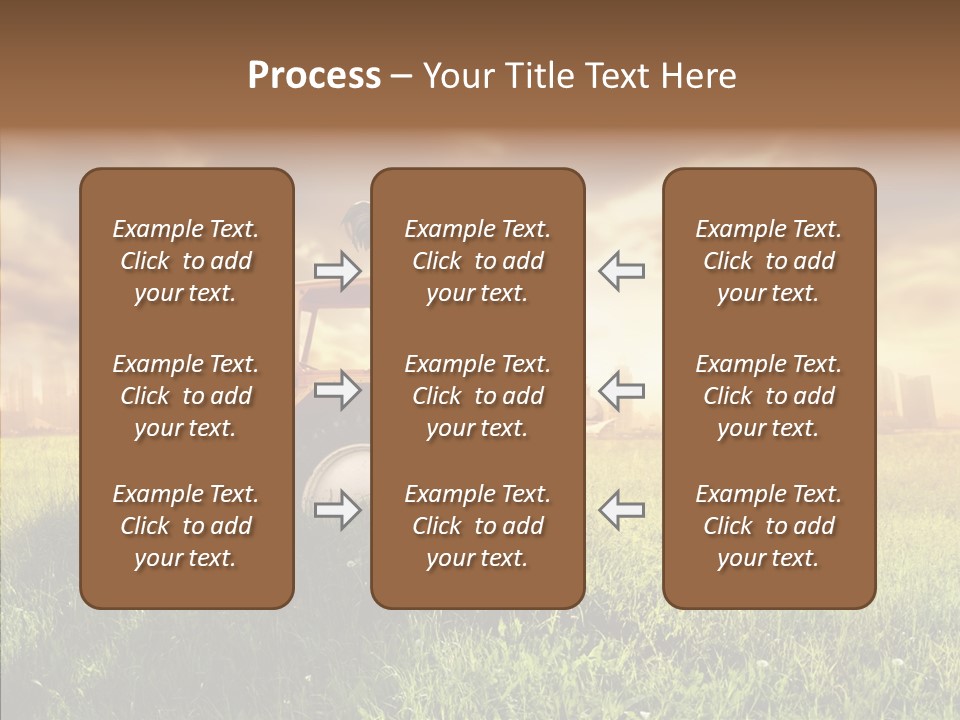 Field Sun Sky PowerPoint Template