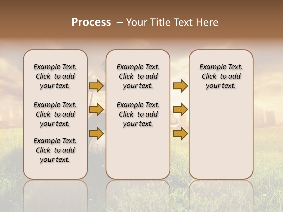 Field Sun Sky PowerPoint Template