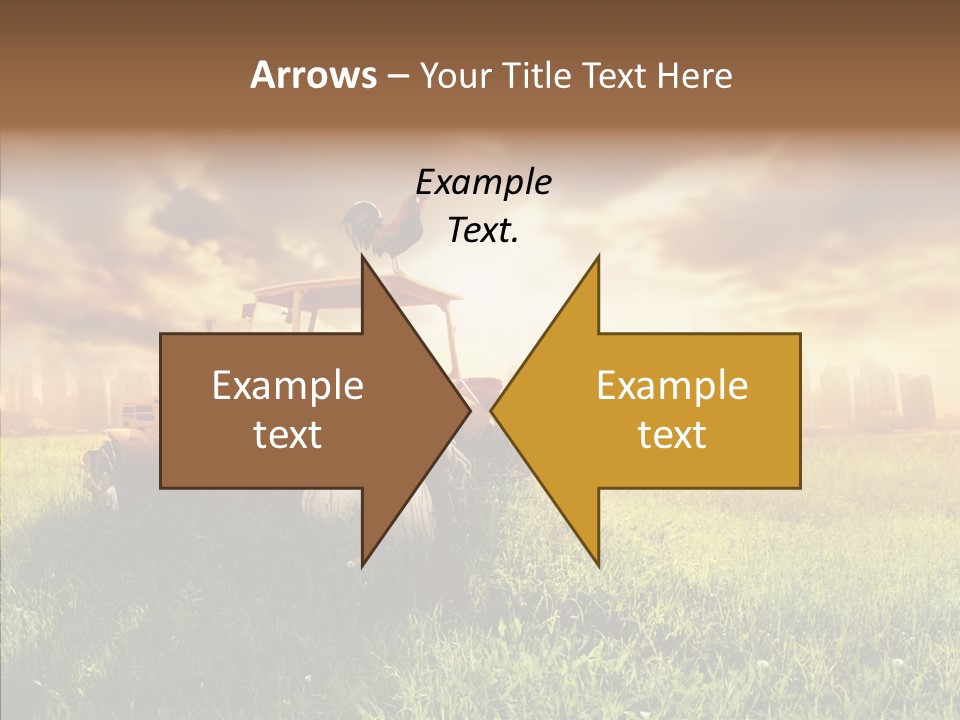 Field Sun Sky PowerPoint Template