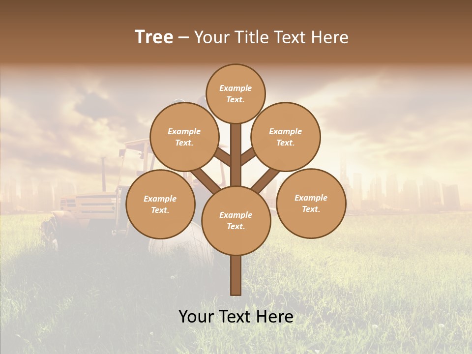 Field Sun Sky PowerPoint Template