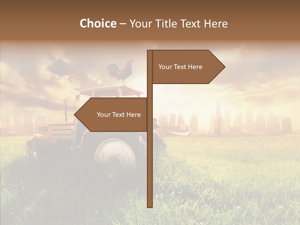 Field Sun Sky PowerPoint Template
