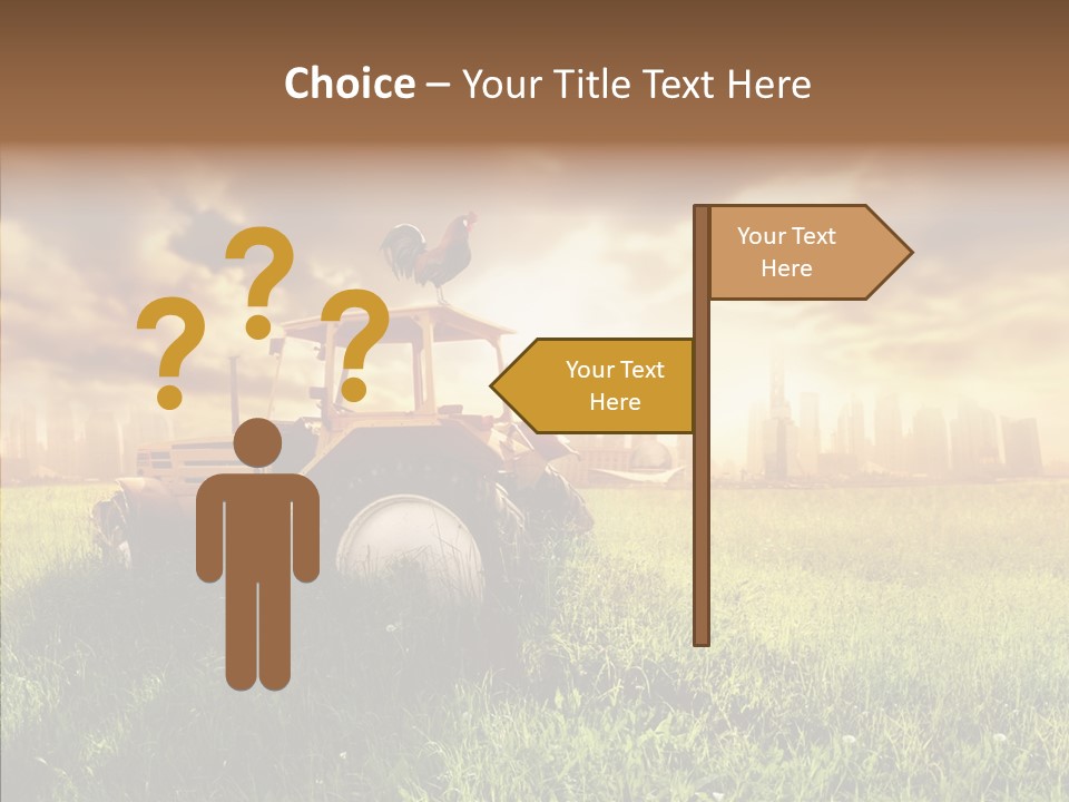 Field Sun Sky PowerPoint Template