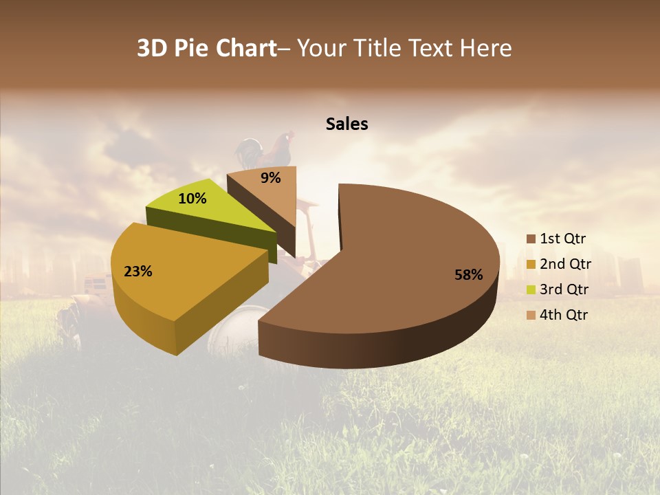 Field Sun Sky PowerPoint Template