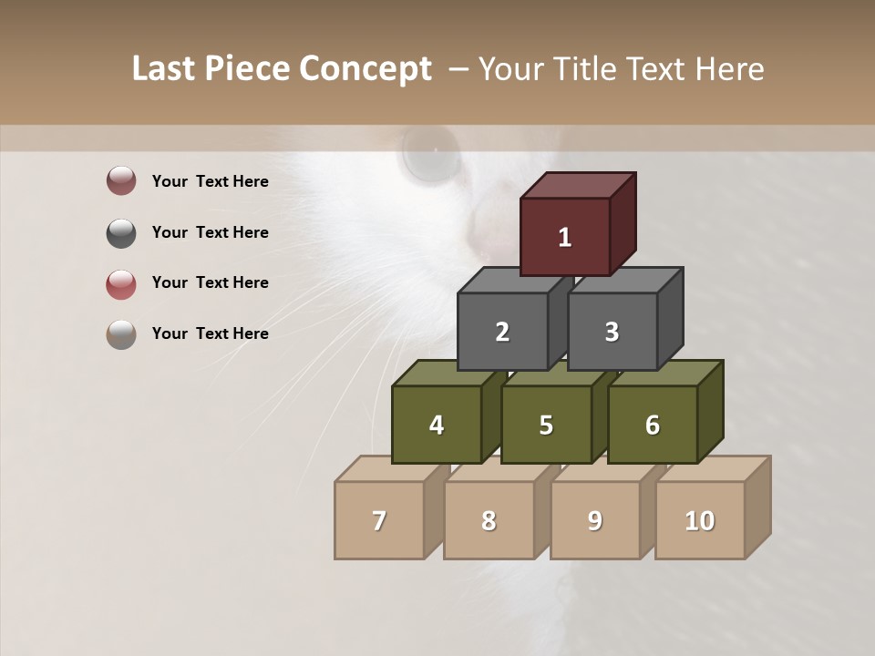 Fluffy Post Hiding PowerPoint Template
