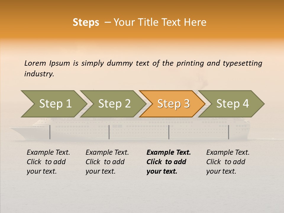 Cruise Side Morning PowerPoint Template