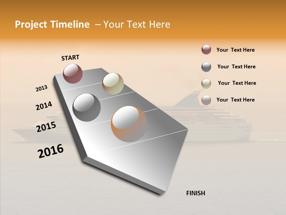 Cruise Side Morning PowerPoint Template