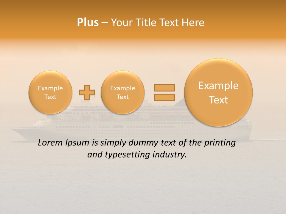 Cruise Side Morning PowerPoint Template
