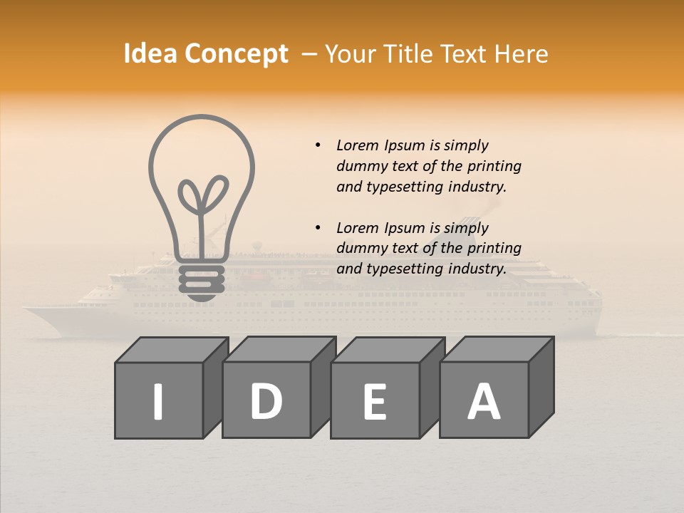 Cruise Side Morning PowerPoint Template