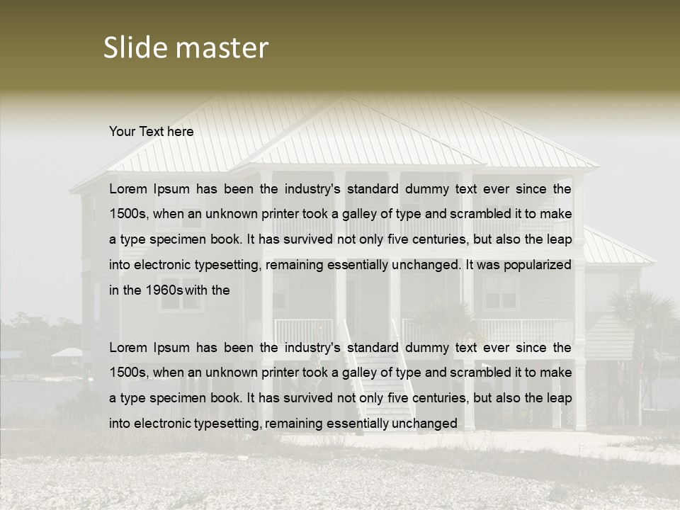 Luxury Vacation Residential PowerPoint Template