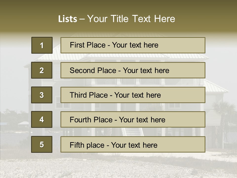 Luxury Vacation Residential PowerPoint Template
